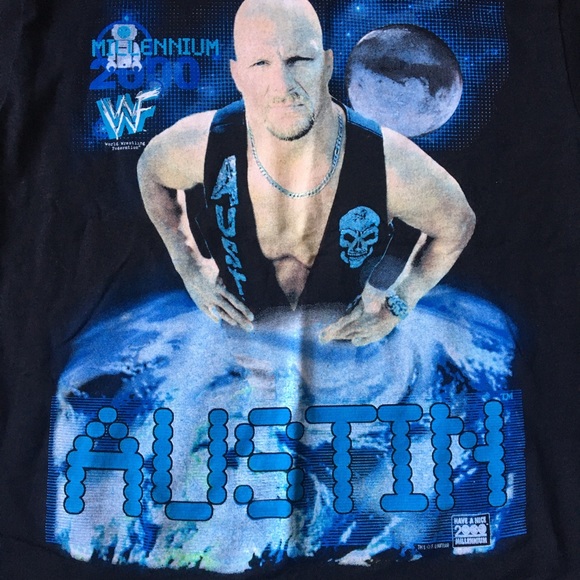 Vintage Stone Cold Austin Shirt WWF - Picture 3 of 6
